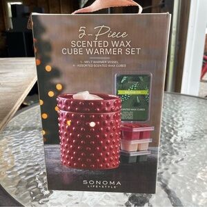 Sonoma Red Wax Warmer with Scented Cubes